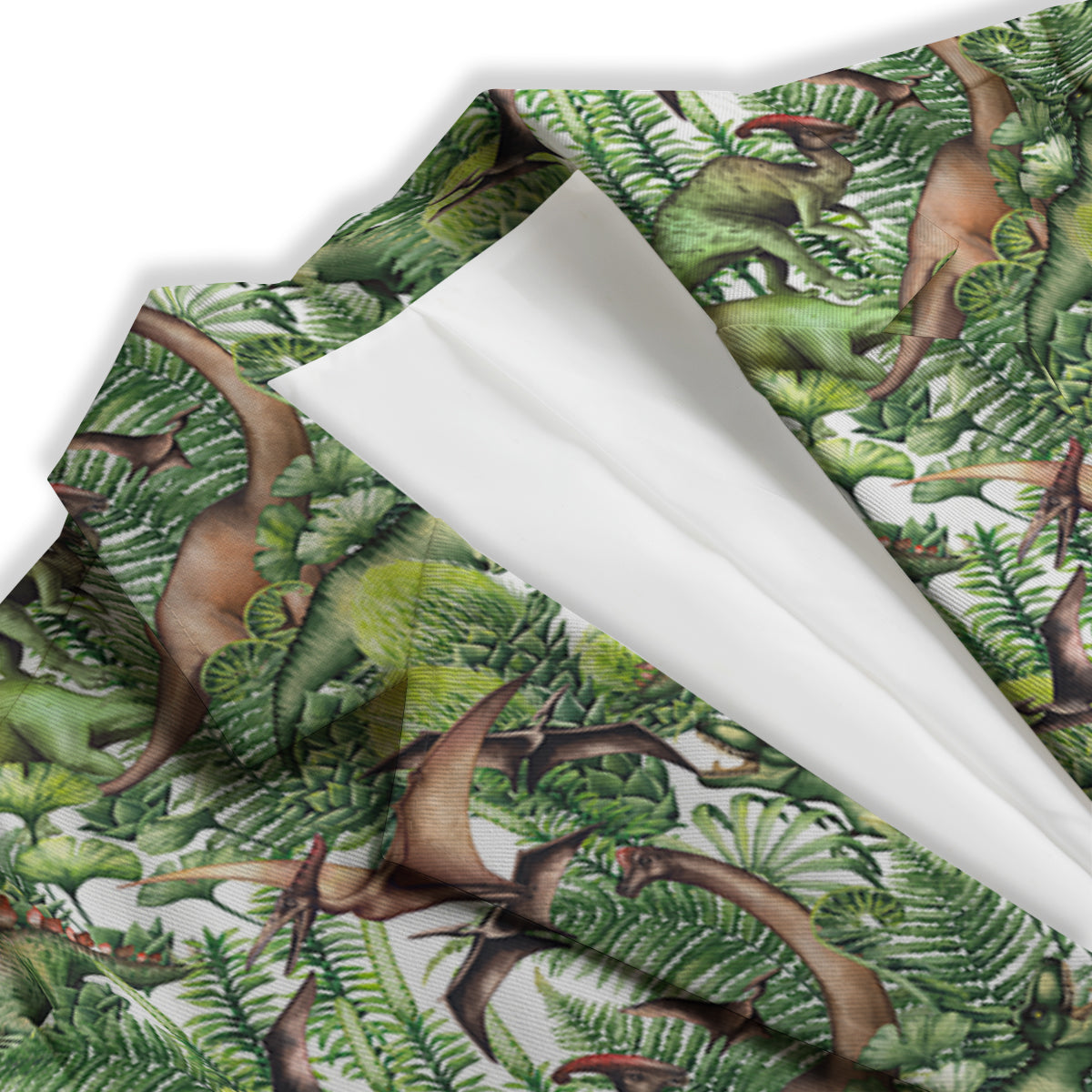 Watercolor Dinosaurs Plants Print Pattern Women's Blazer-grizzshop