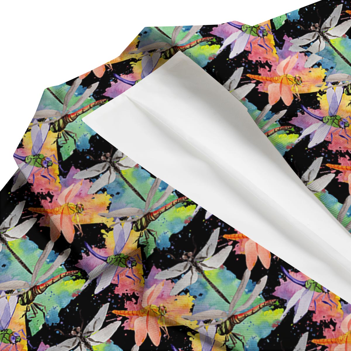 Watercolor Dragonfly Men's Blazer-grizzshop