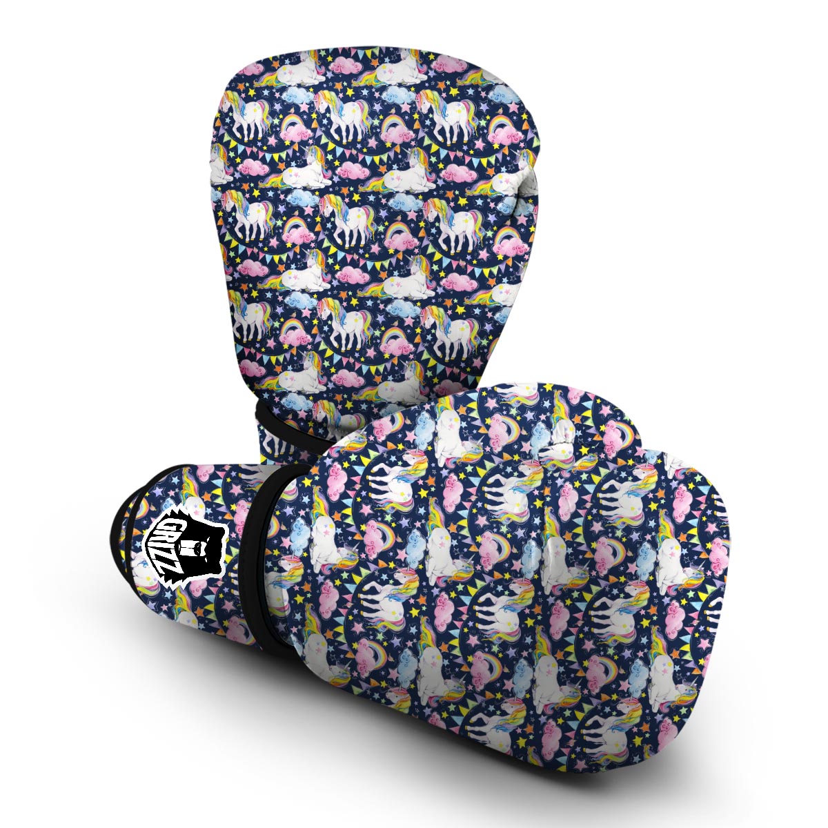 Watercolor Unicorn Boxing Gloves-grizzshop