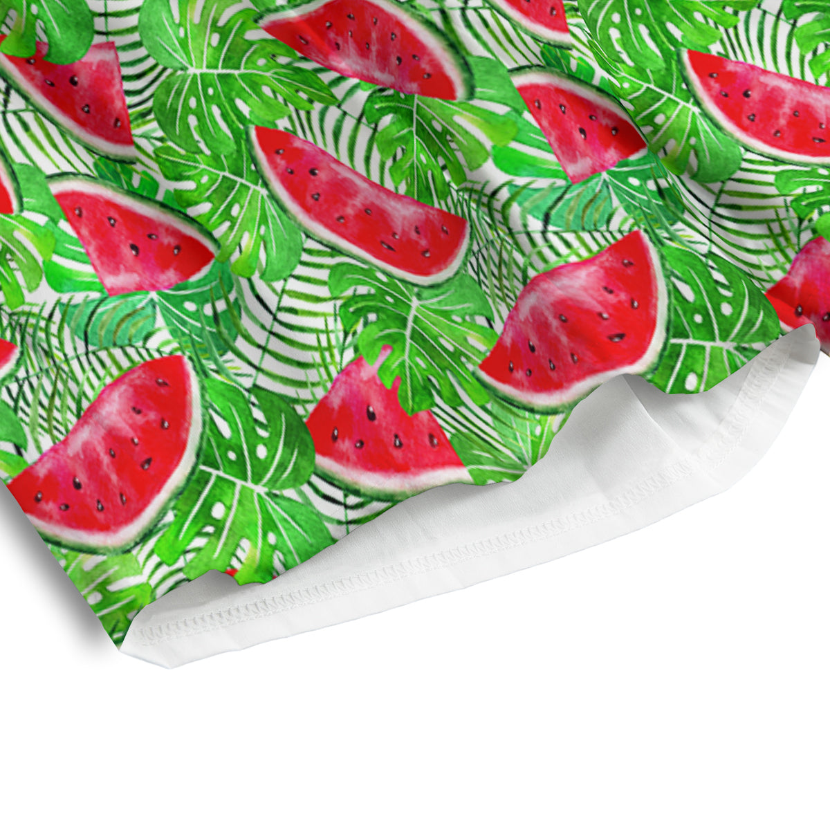 Watermelon Aloha Tropical Print Pattern Men's Athletic Shorts-grizzshop