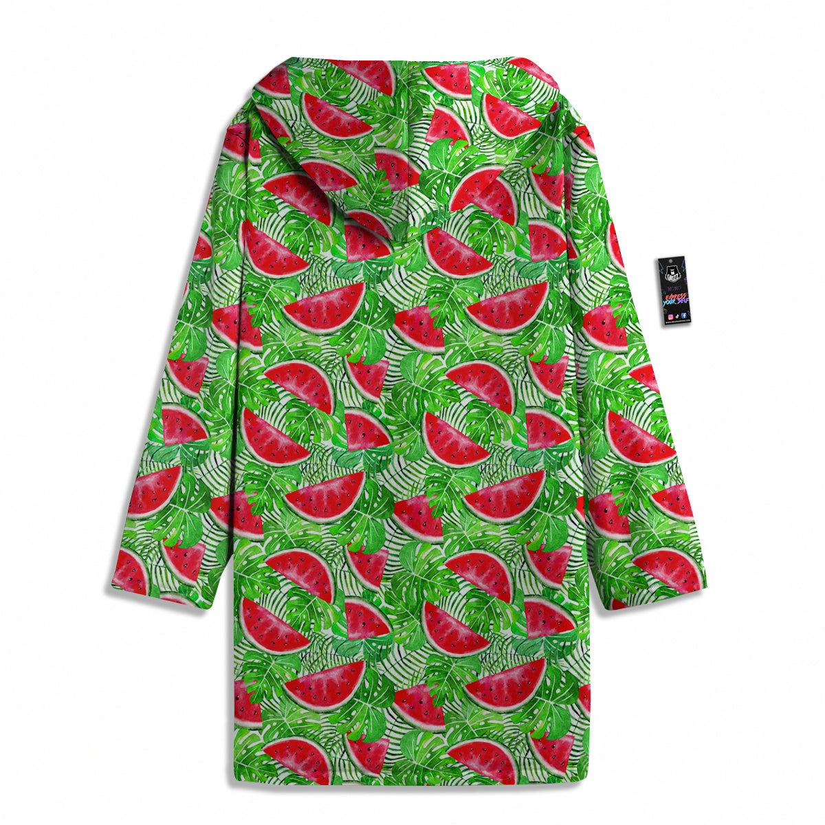 Watermelon Aloha Tropical Print Pattern Men's Windbreaker Jacket-grizzshop