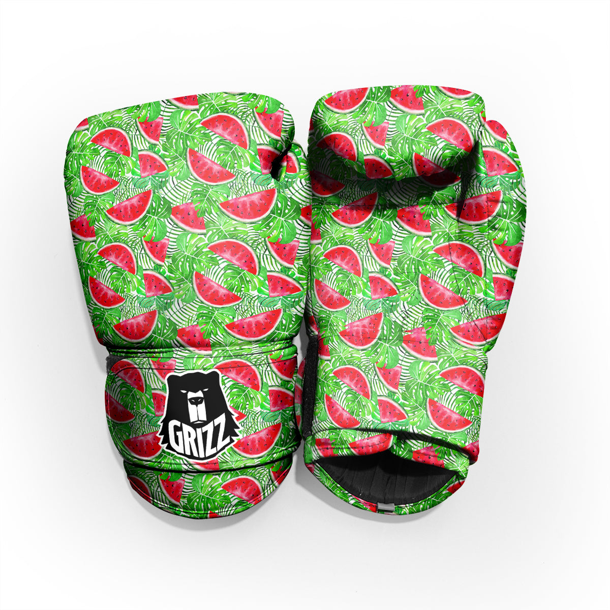 Watermelon Aloha Tropical Print Pattern Sparring Gloves-grizzshop