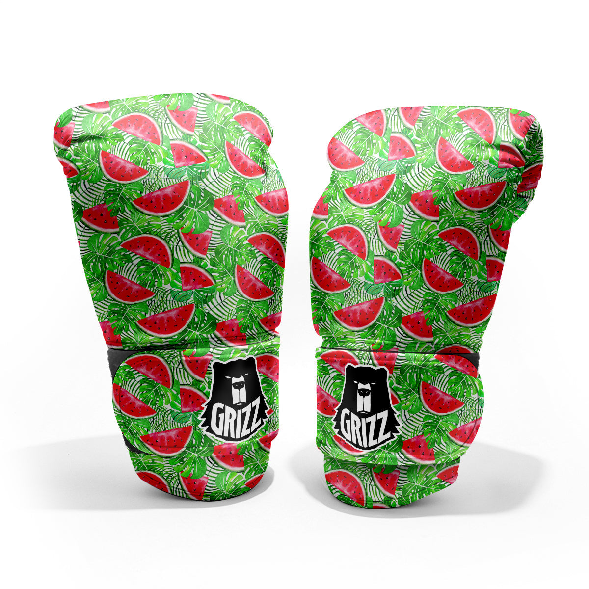 Watermelon Aloha Tropical Print Pattern Sparring Gloves-grizzshop