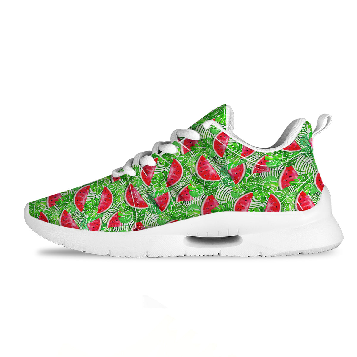 Watermelon Aloha Tropical Print Pattern Tennis Shoes-grizzshop