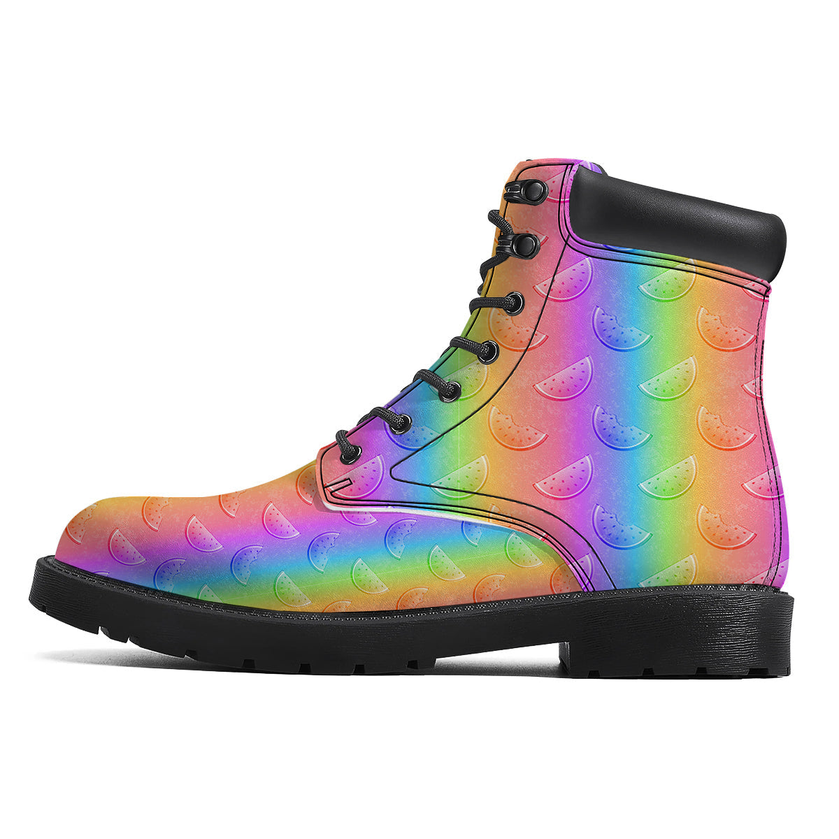 Watermelon Colorful Print Pattern Boots-grizzshop