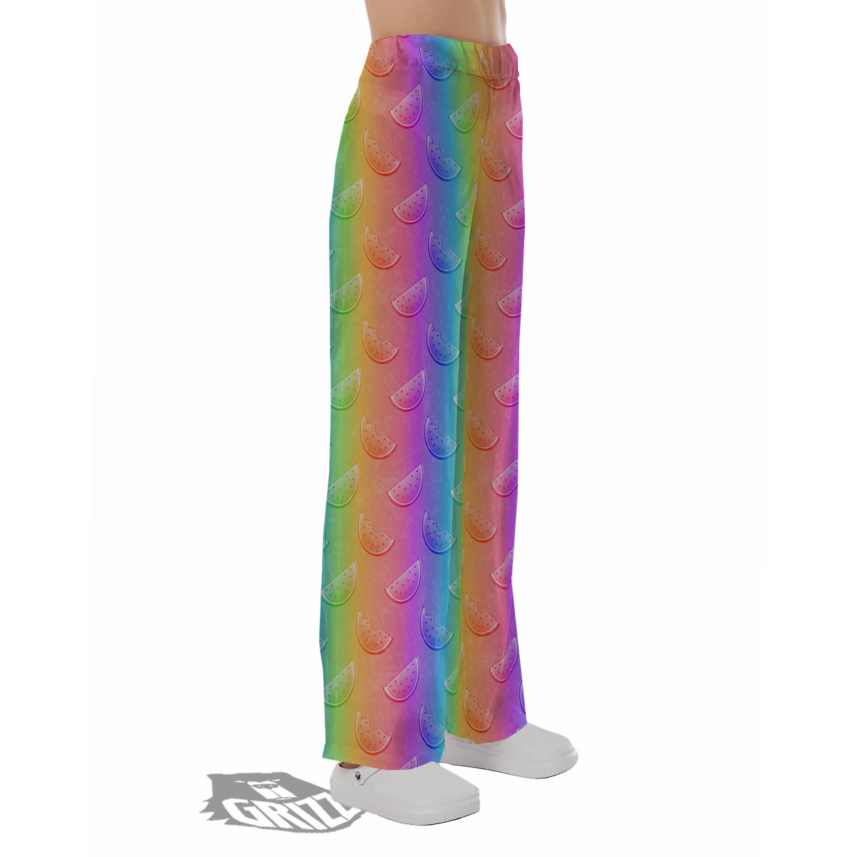Watermelon Colorful Print Pattern Pajama Pants-grizzshop
