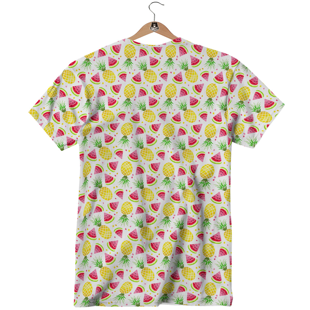 Watermelon Cute Pineapple Print Pattern T-Shirt-grizzshop