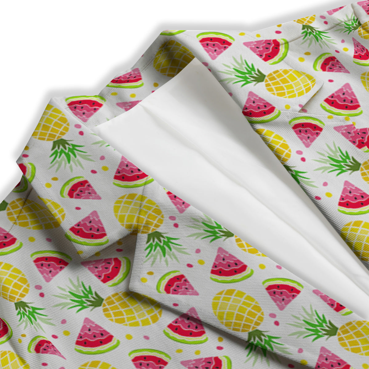 Watermelon Cute Pineapple Print Pattern Women's Blazer-grizzshop