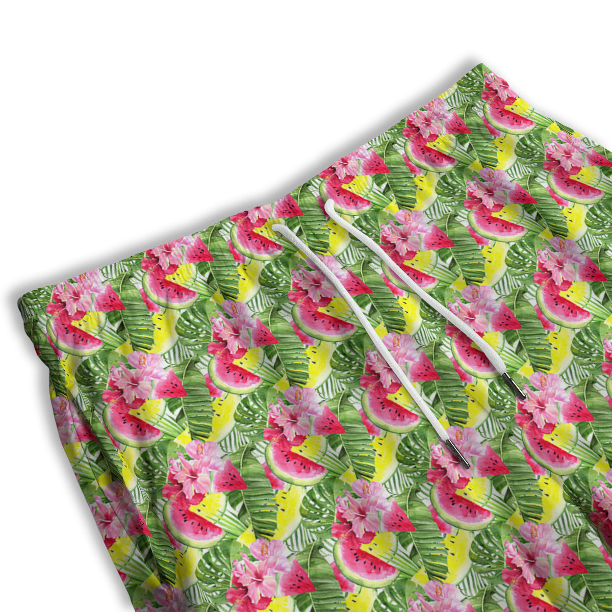 Watermelon Cute Tropical Print Pattern Men's Athletic Shorts-grizzshop