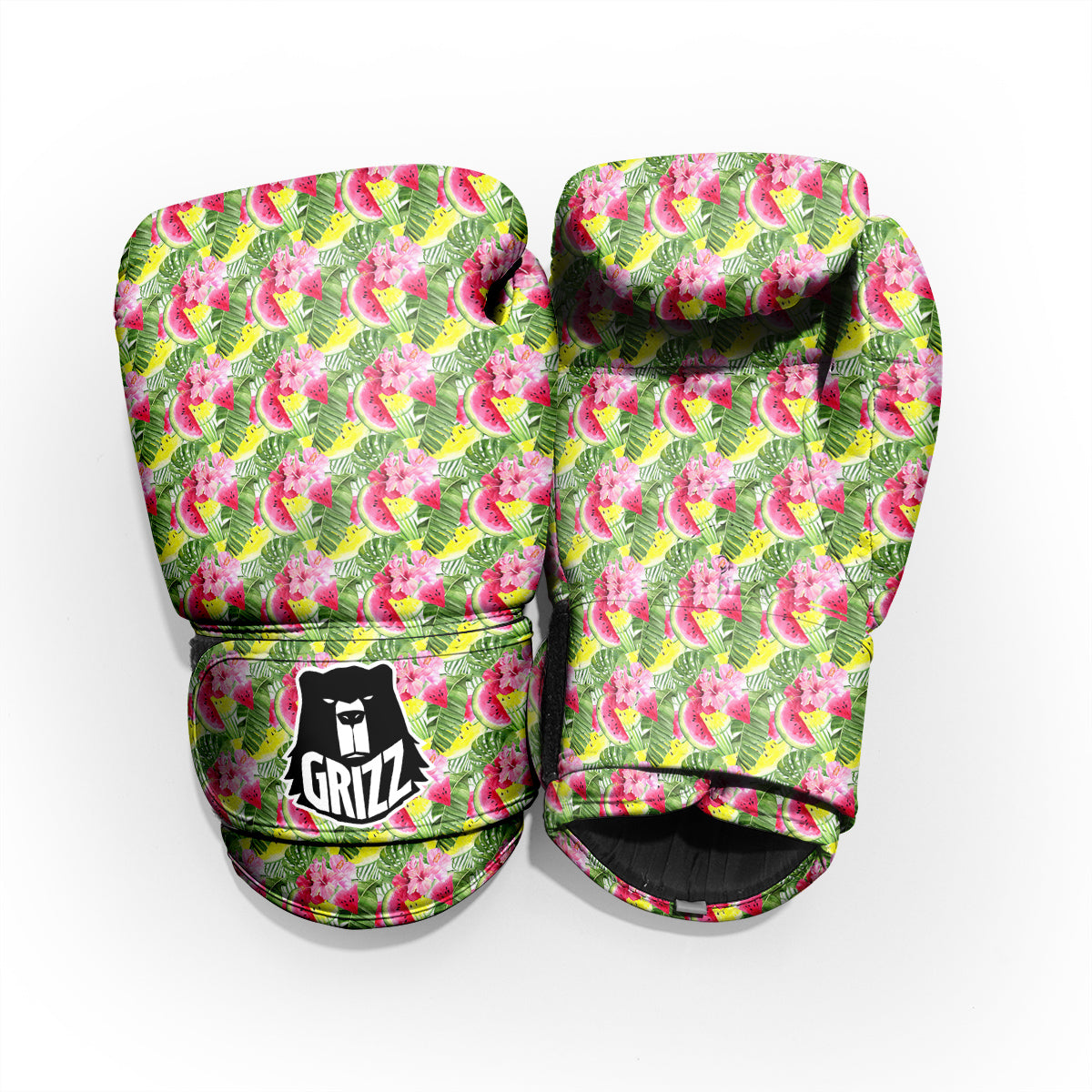 Watermelon Cute Tropical Print Pattern Sparring Gloves-grizzshop
