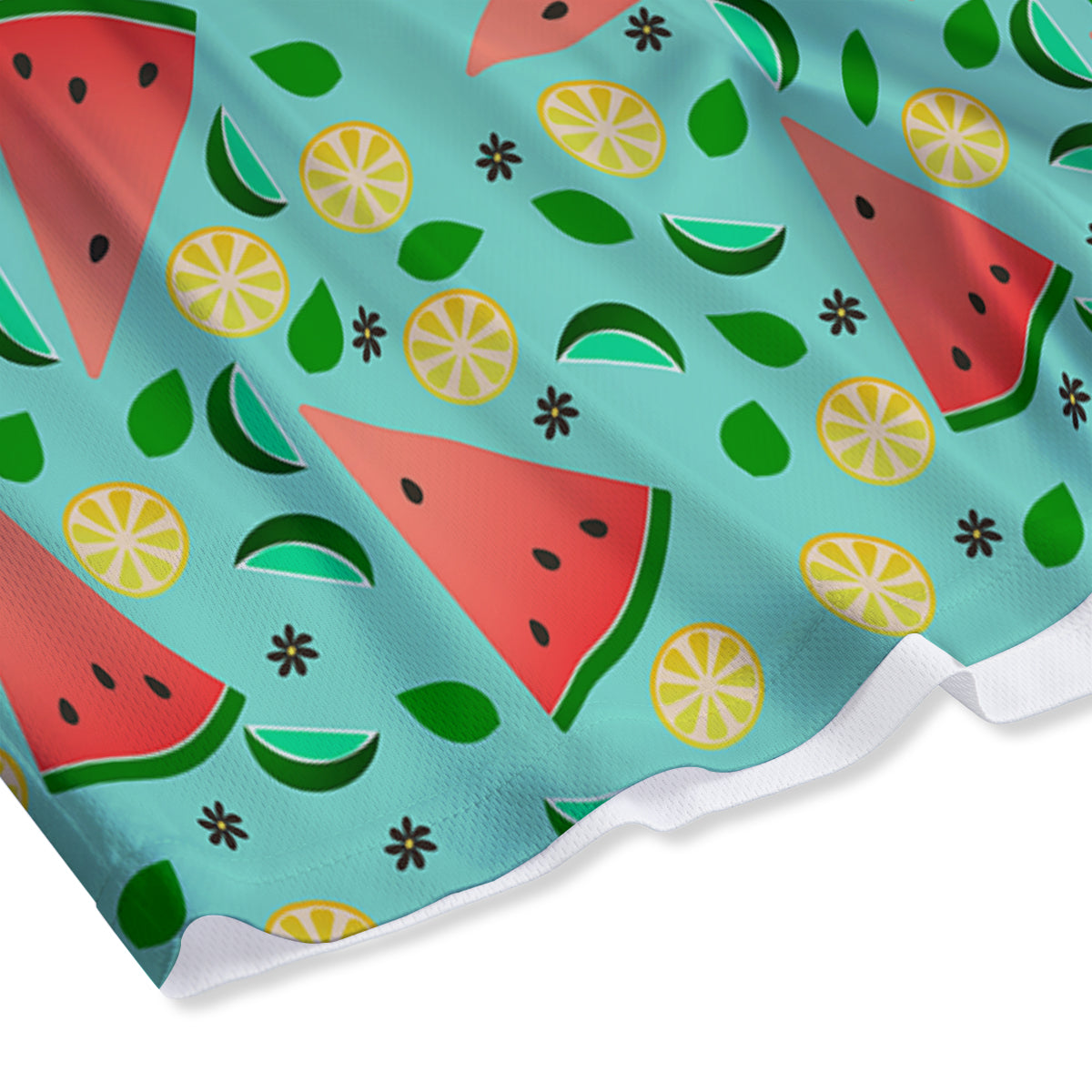 Watermelon Lime Green Print Pattern Mesh Shorts-grizzshop