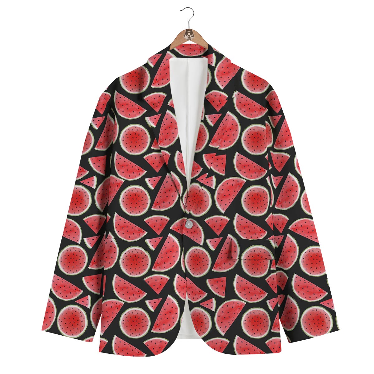 Watermelon Men's Blazer-grizzshop