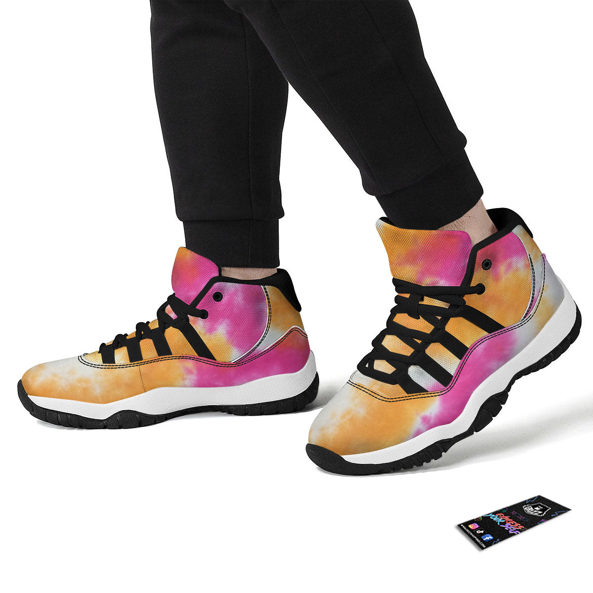 Watermelon Pieces Cute Print Pattern Black Bball Shoes-grizzshop