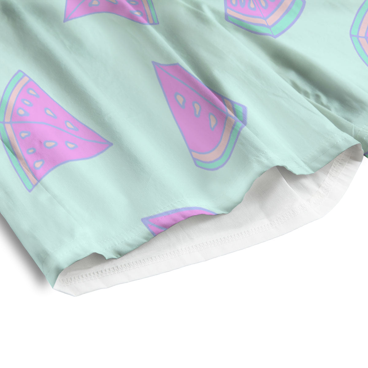 Watermelon Purple Tropical Print Pattern Men's Athletic Shorts-grizzshop