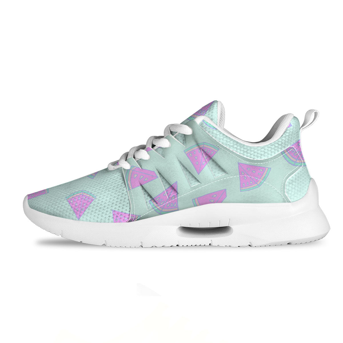 Watermelon Purple Tropical Print Pattern Tennis Shoes-grizzshop
