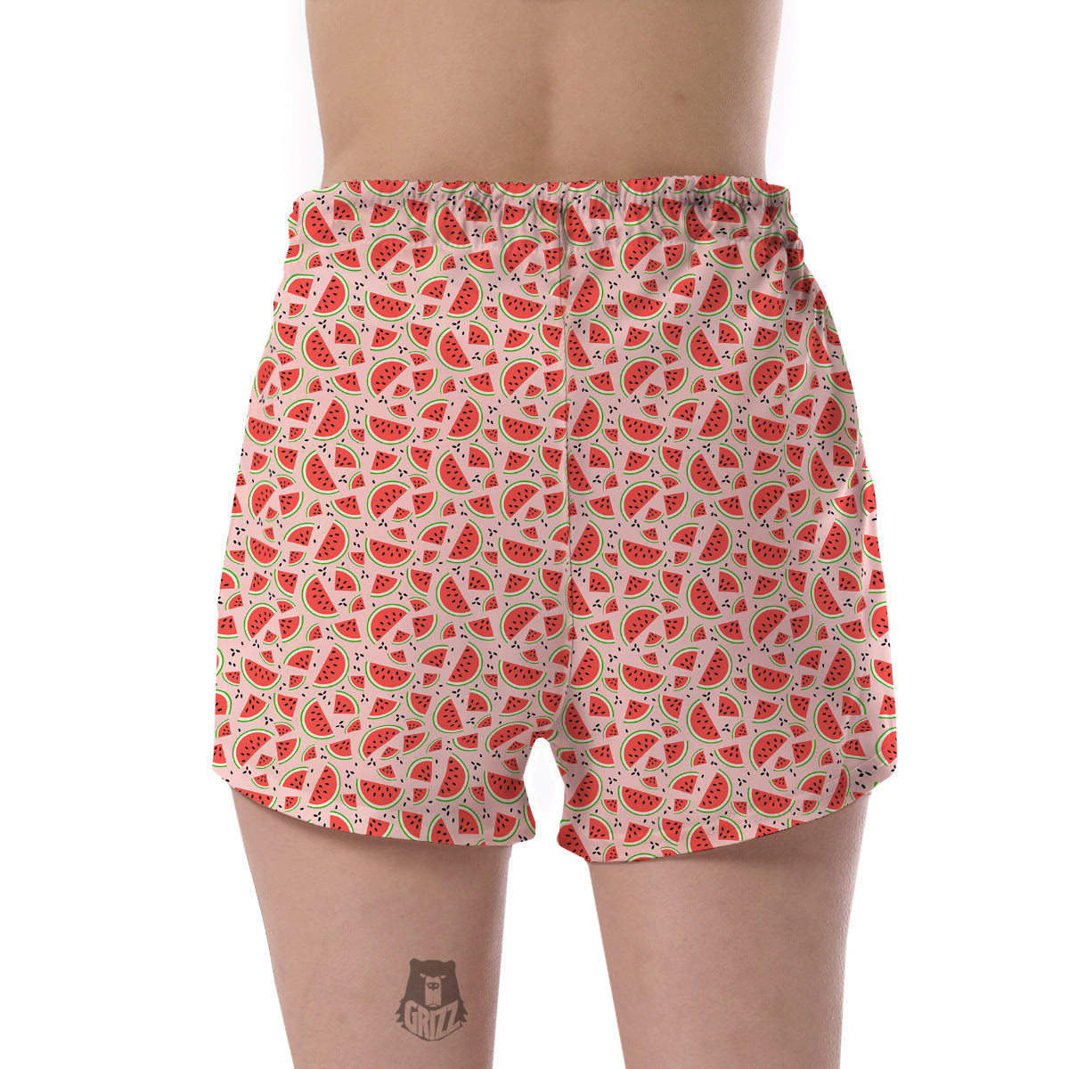 Watermelon Slices Cute Print Pattern Women's Shorts-grizzshop