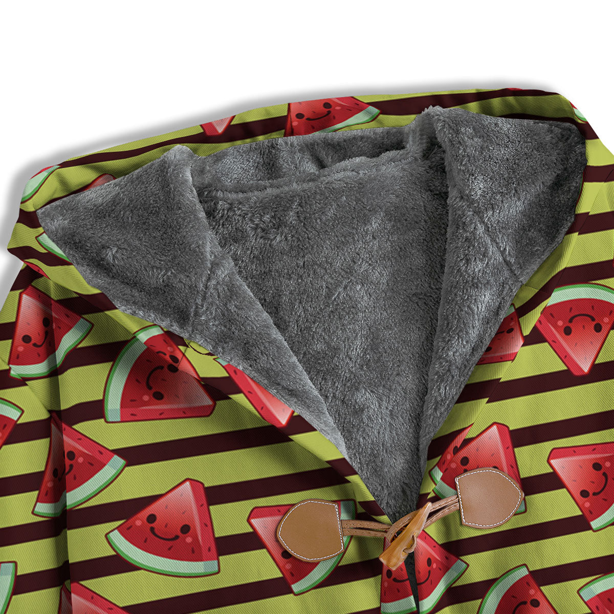 Watermelon Striped Green Print Pattern Men's Windbreaker Jacket-grizzshop