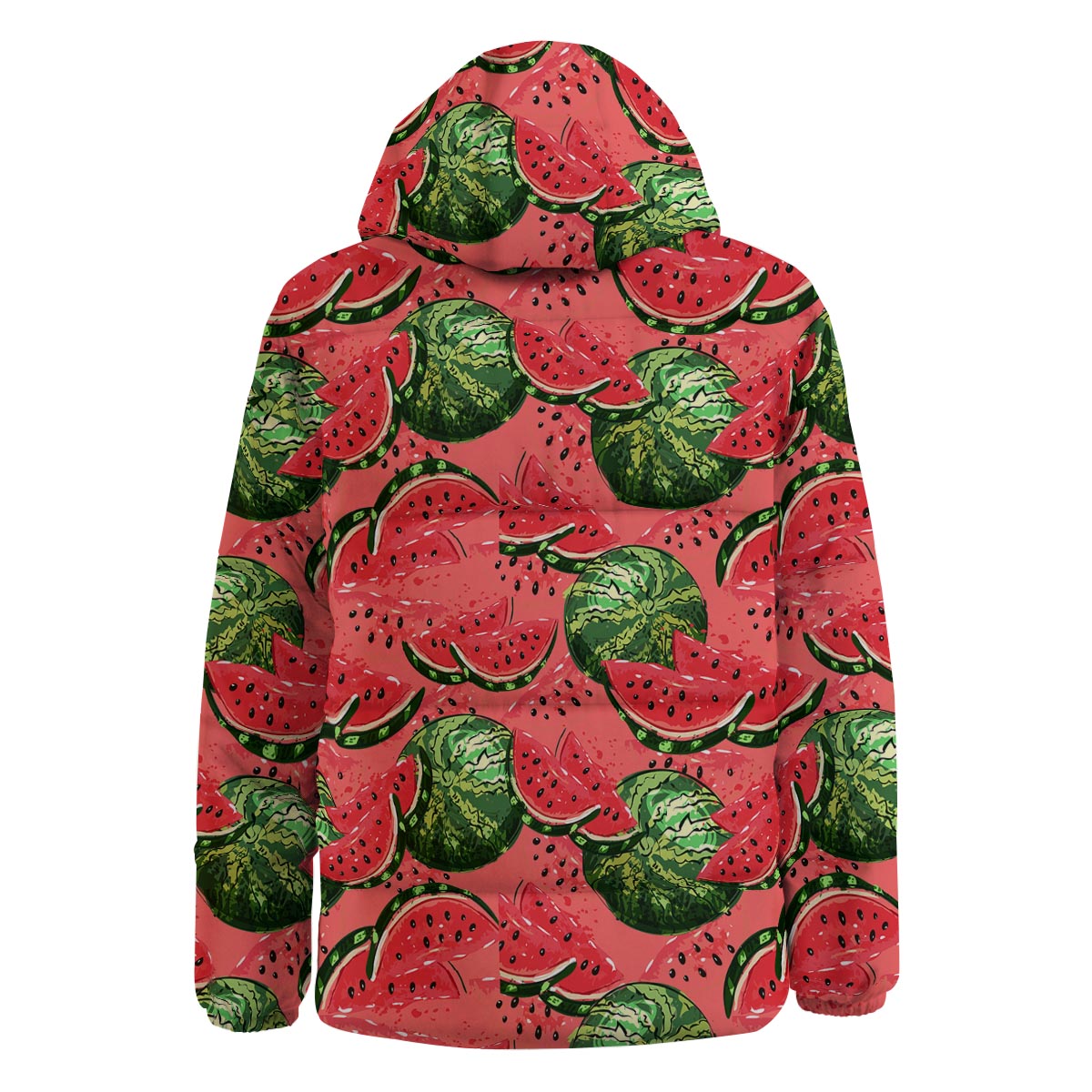 Watermelon Summer Fruits Print Pattern Down Jacket-grizzshop
