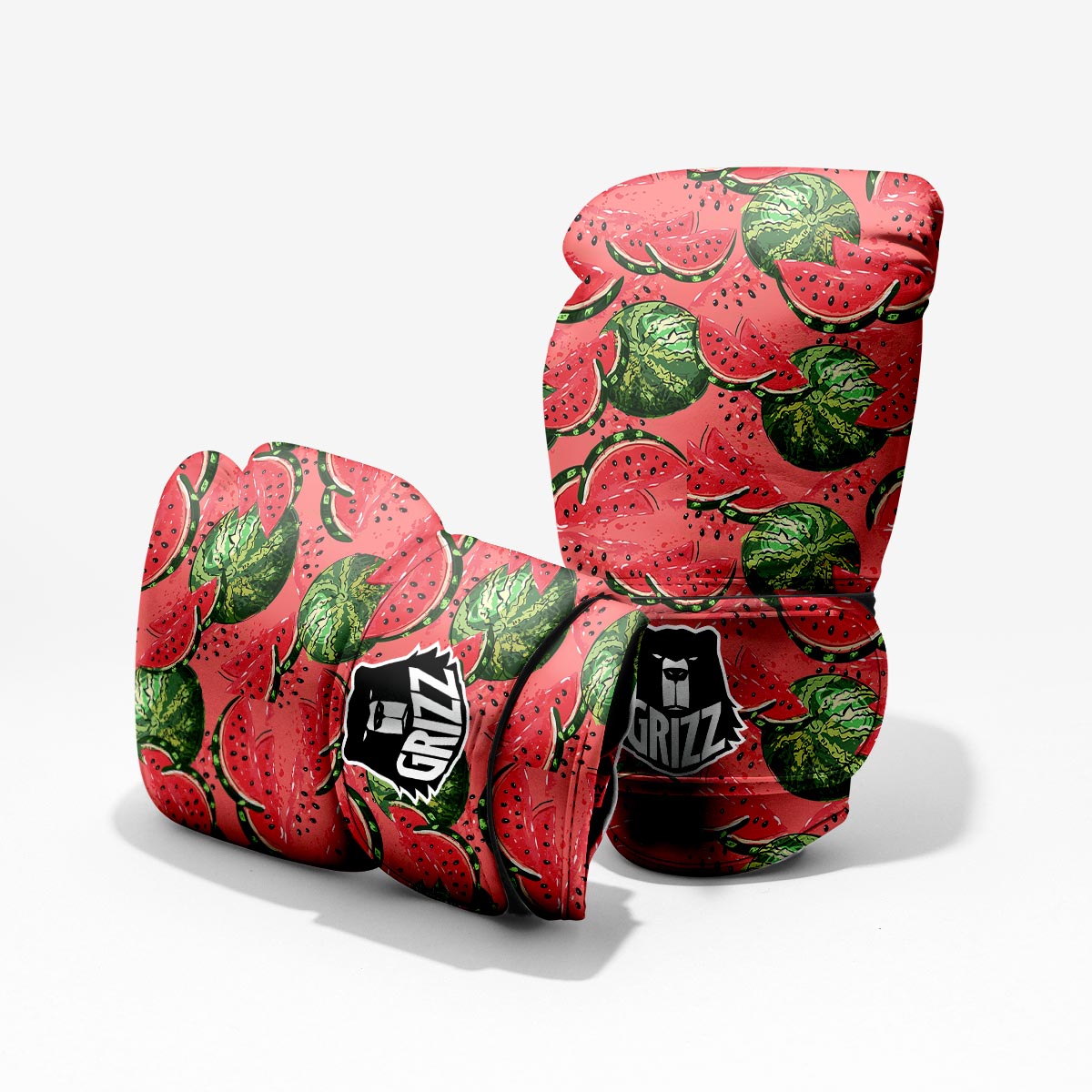 Yummy Watermelon Pieces Print Pattern Boxing Gloves