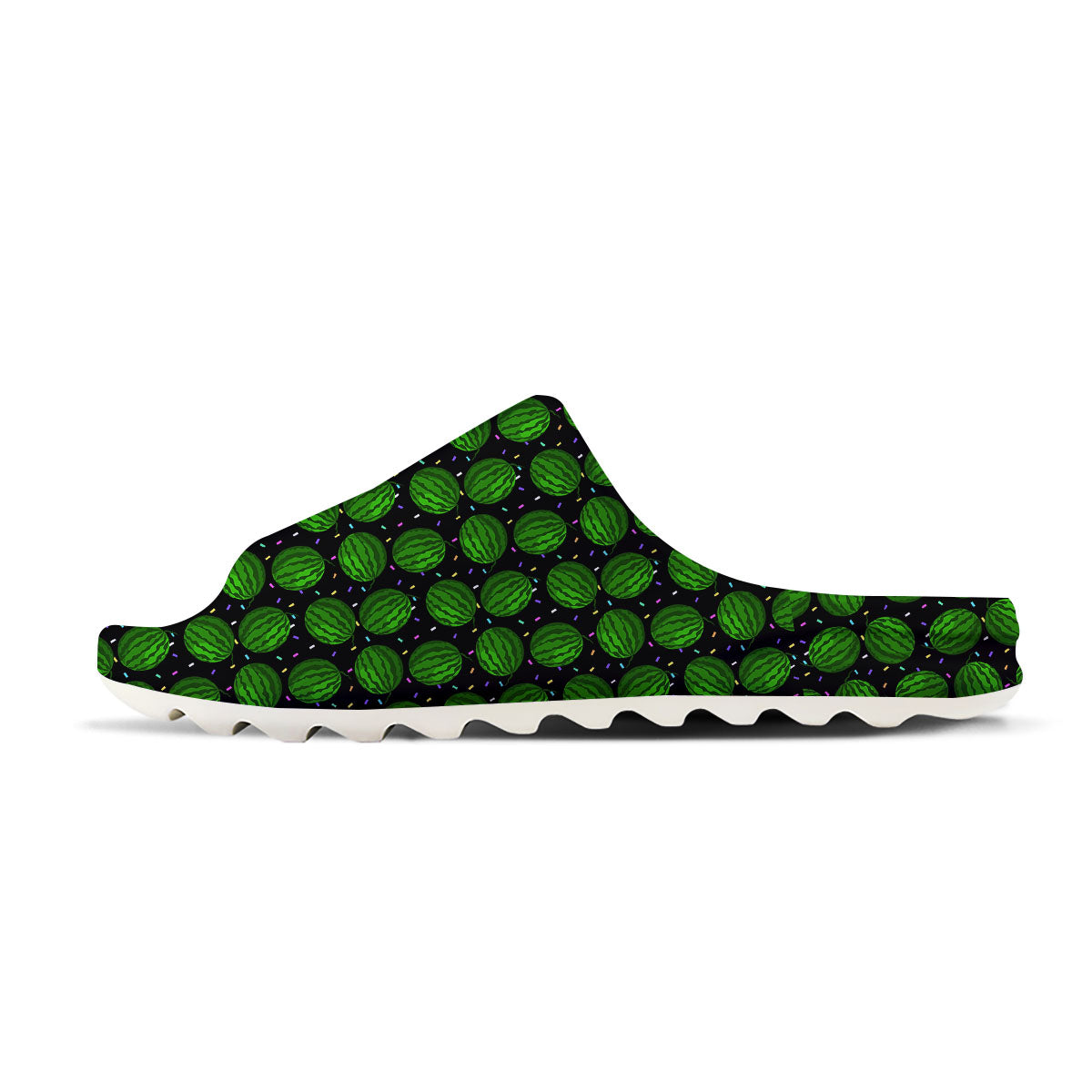 Watermelon Black Cute Print Pattern Sandals-grizzshop