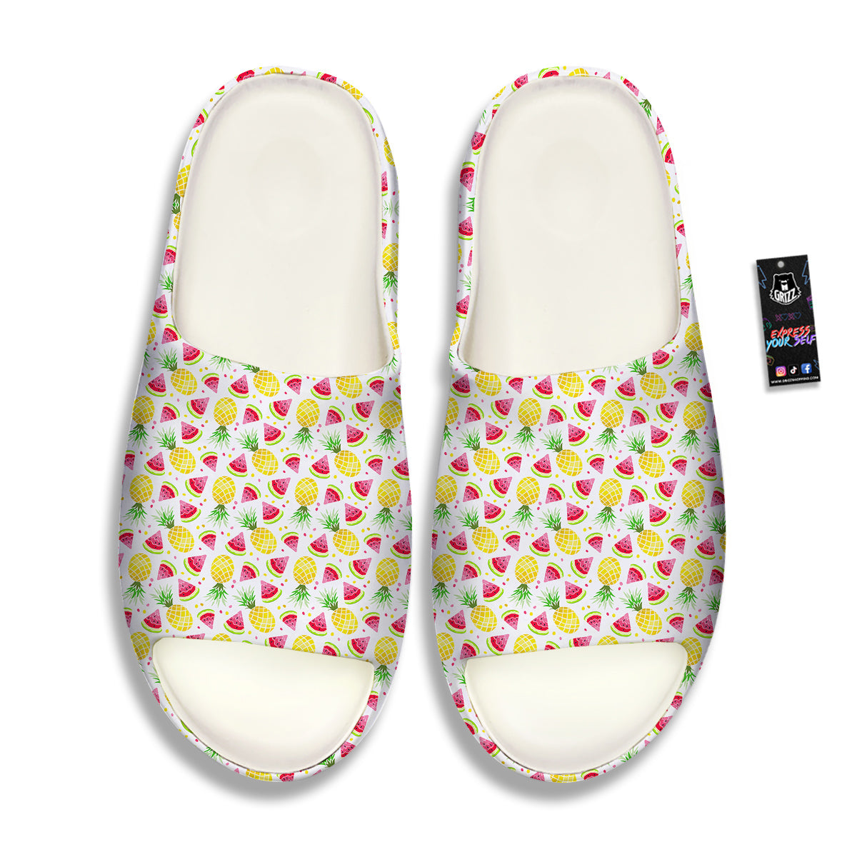 Watermelon Cute Pineapple Print Pattern Sandals-grizzshop