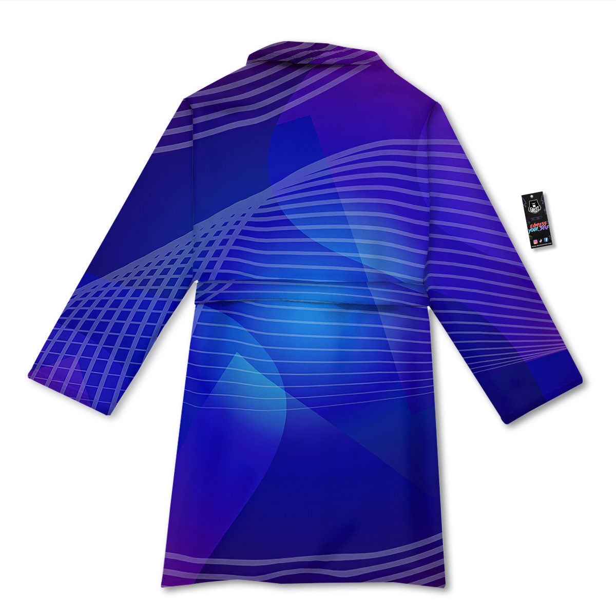 Wave EDM Print Bathrobe-grizzshop