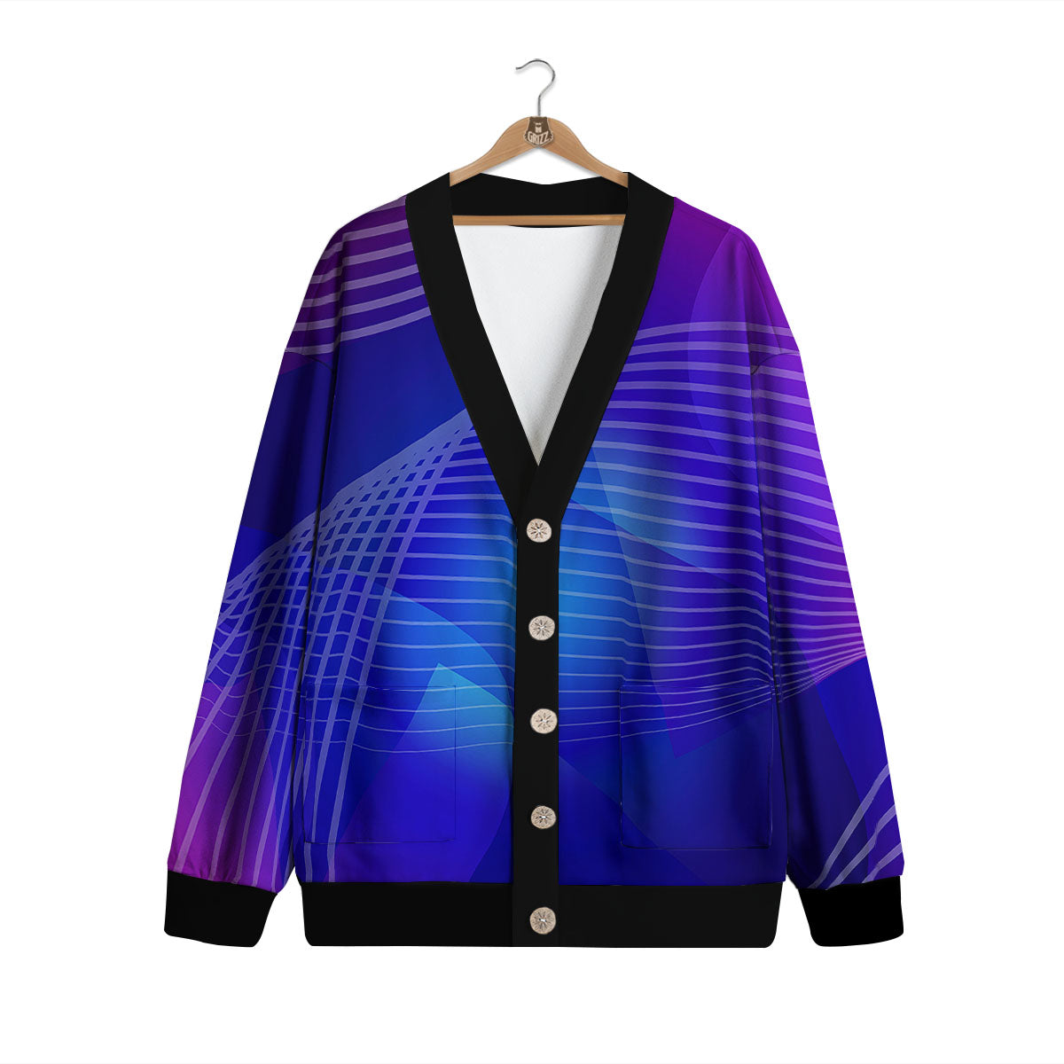 Wave EDM Print Cardigan-grizzshop