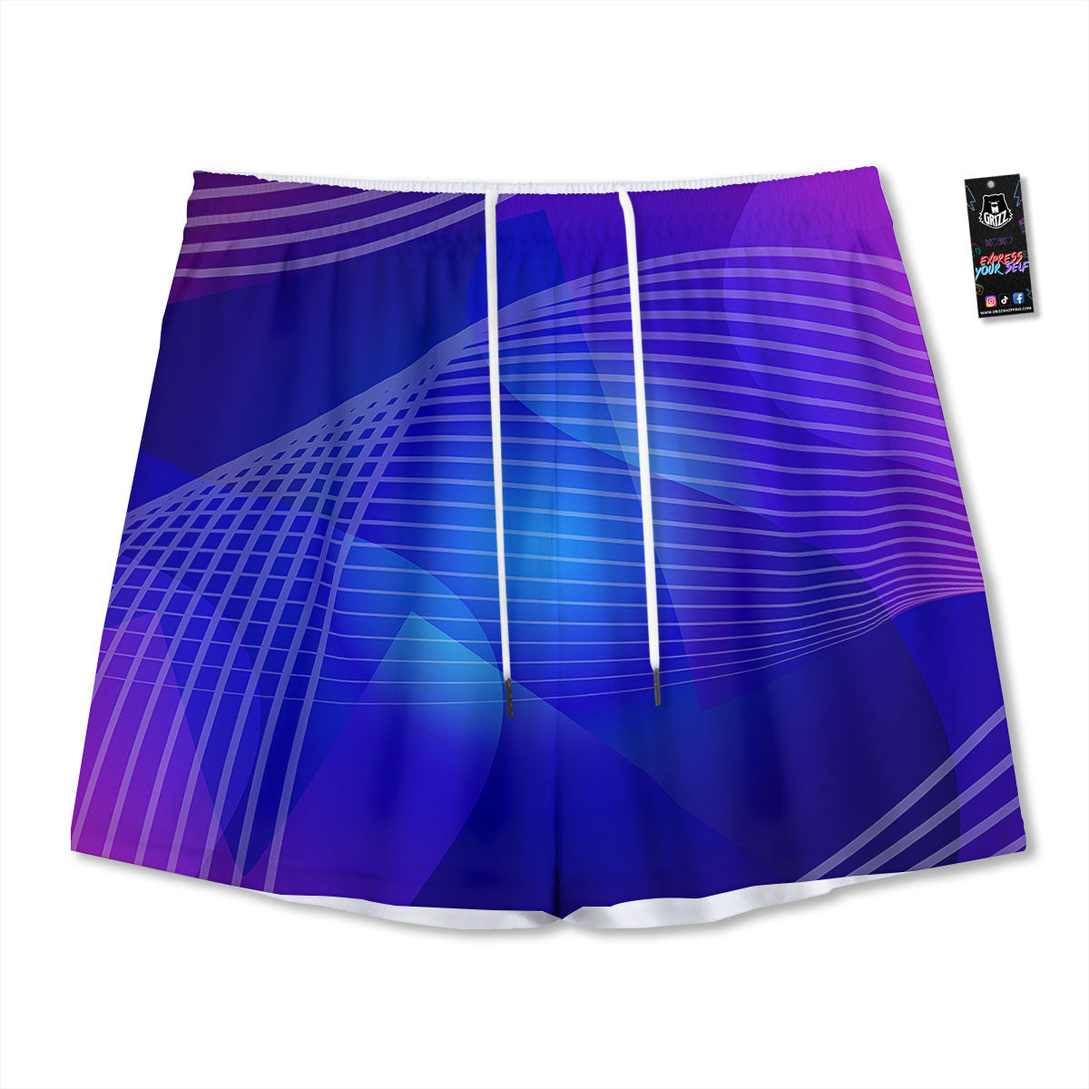 Wave EDM Print Mesh Shorts-grizzshop