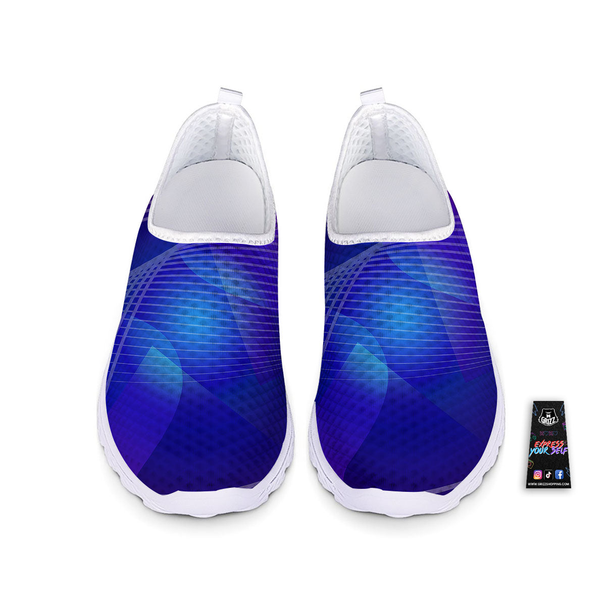 Wave EDM Print Nurse Shoes-grizzshop