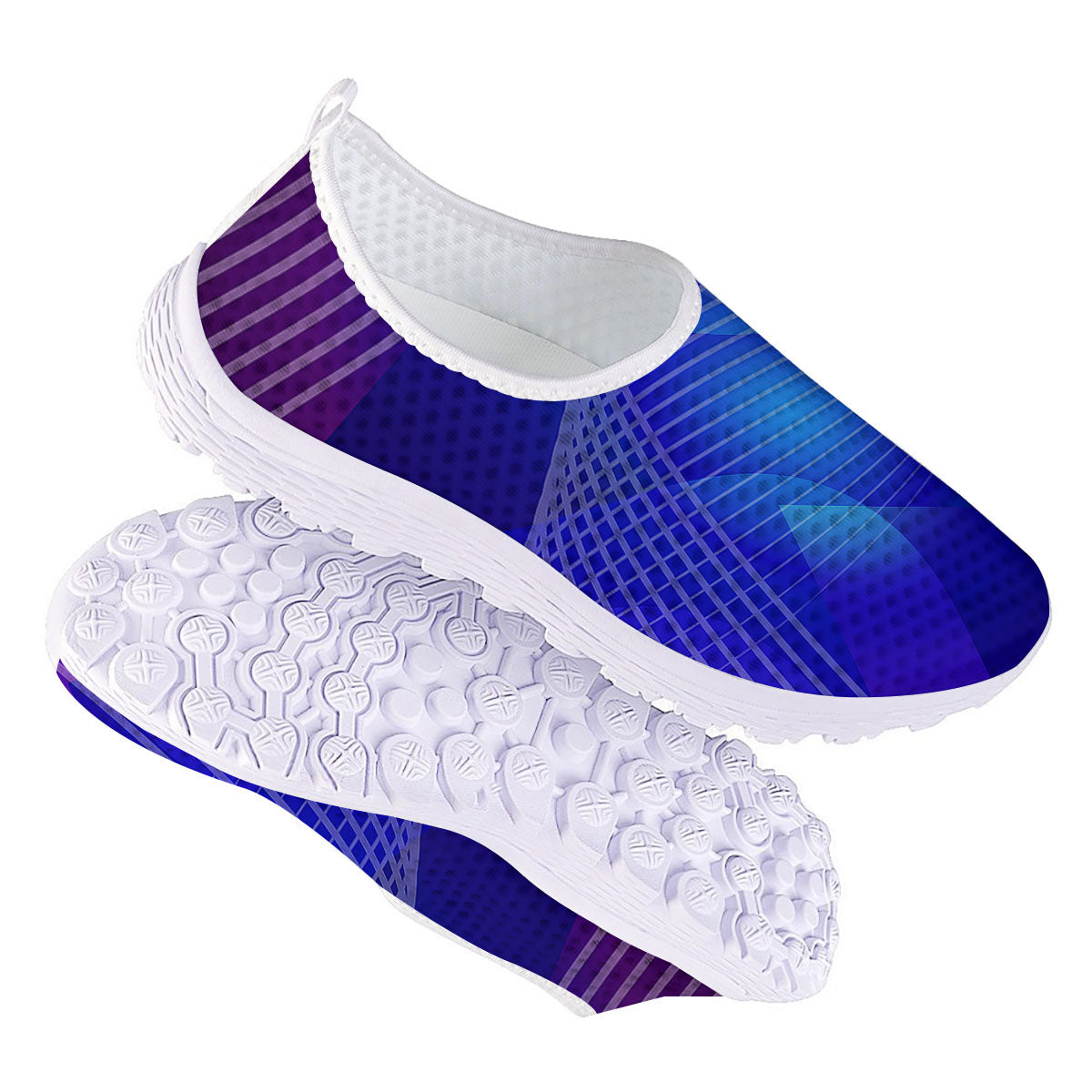 Wave EDM Print Nurse Shoes-grizzshop