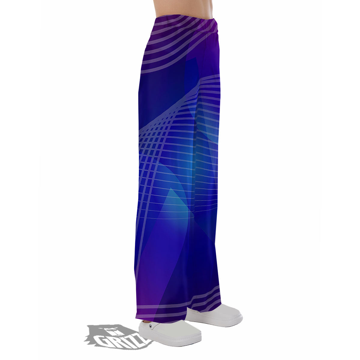 Wave EDM Print Pajama Pants-grizzshop