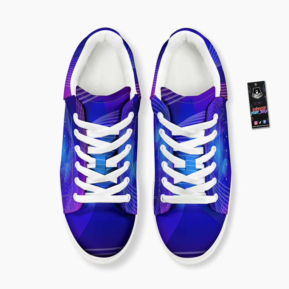 Wave EDM Print Platform Shoes-grizzshop