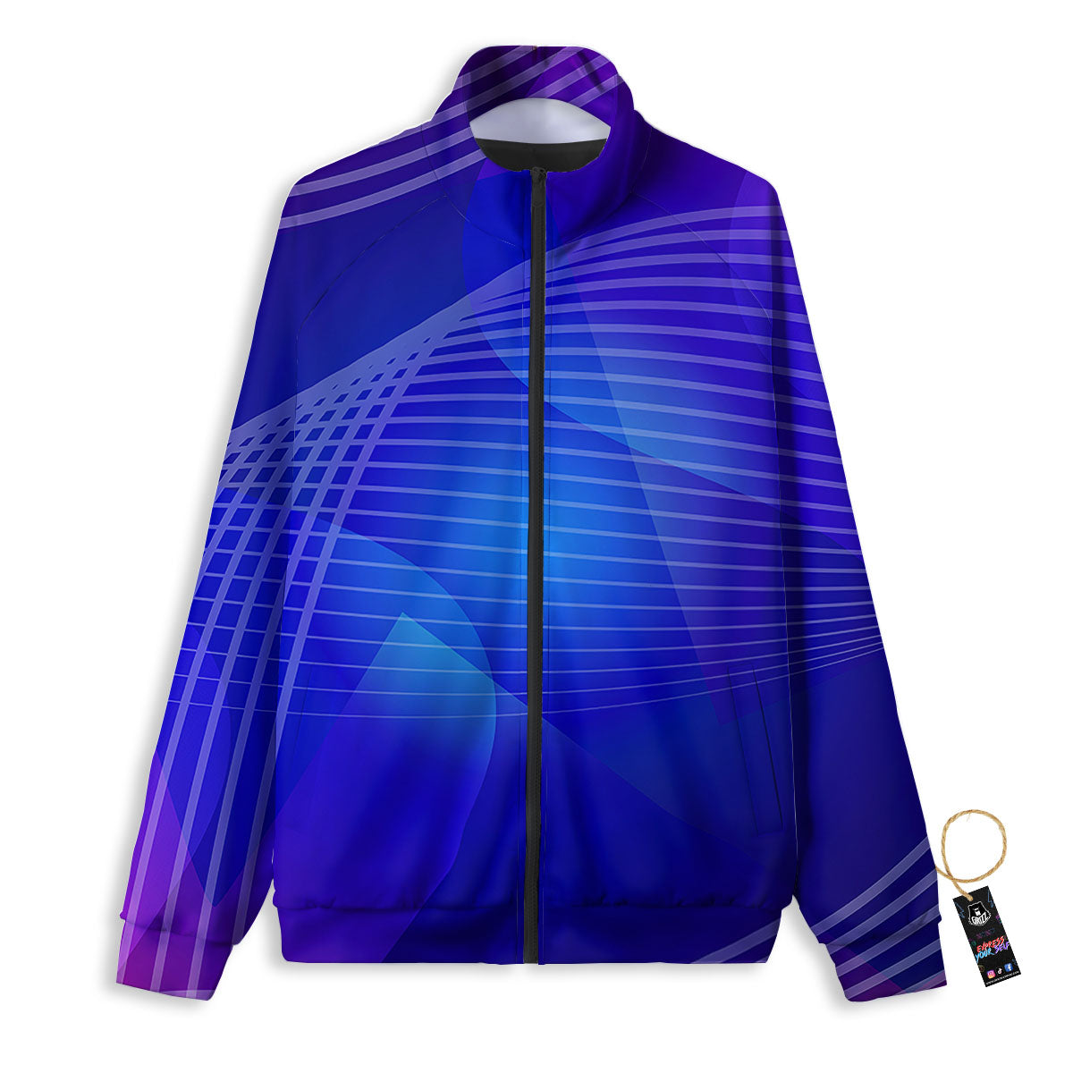 Wave EDM Print Track Jacket-grizzshop