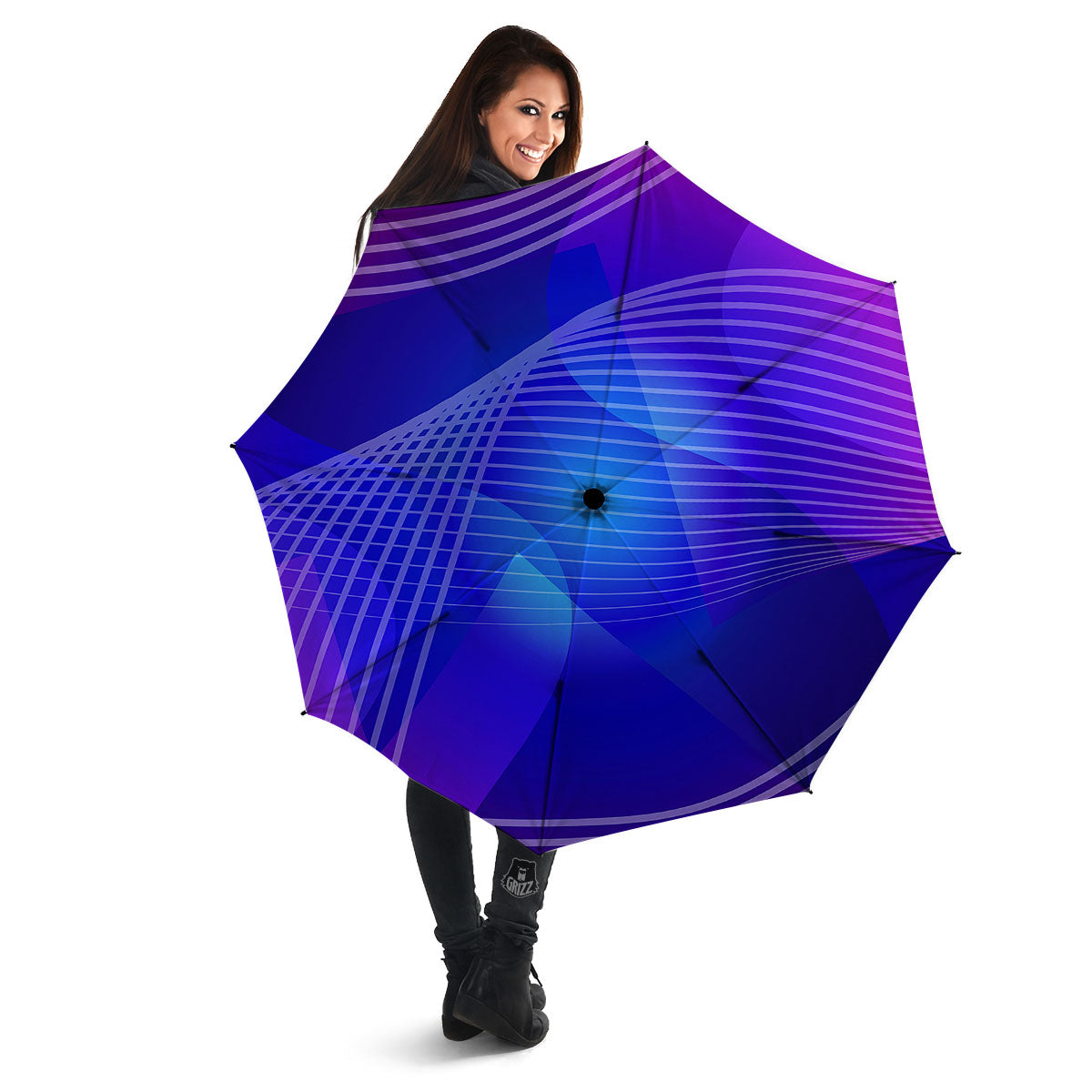 Wave EDM Print Umbrella-grizzshop