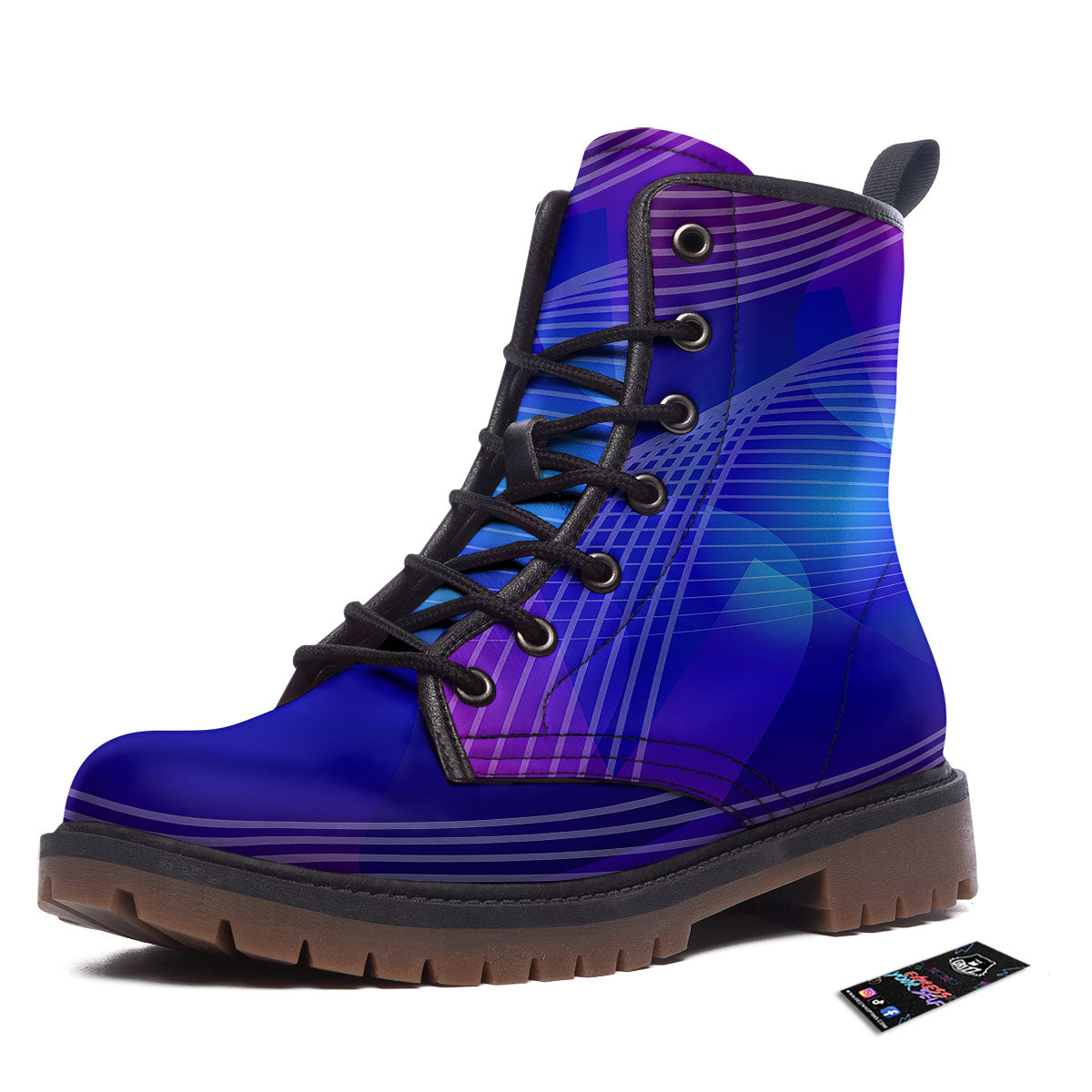 Wave EDM Print Work Boots-grizzshop