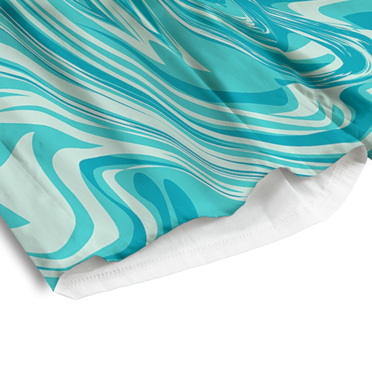 Wave Psychedelic Print Pattern Men's Athletic Shorts