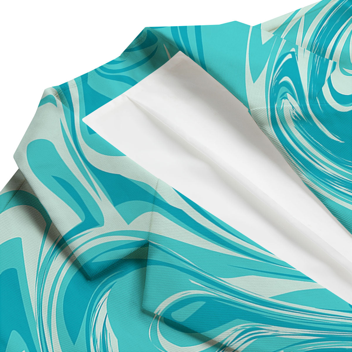 Wave Psychedelic Print Pattern Men's Blazer-grizzshop