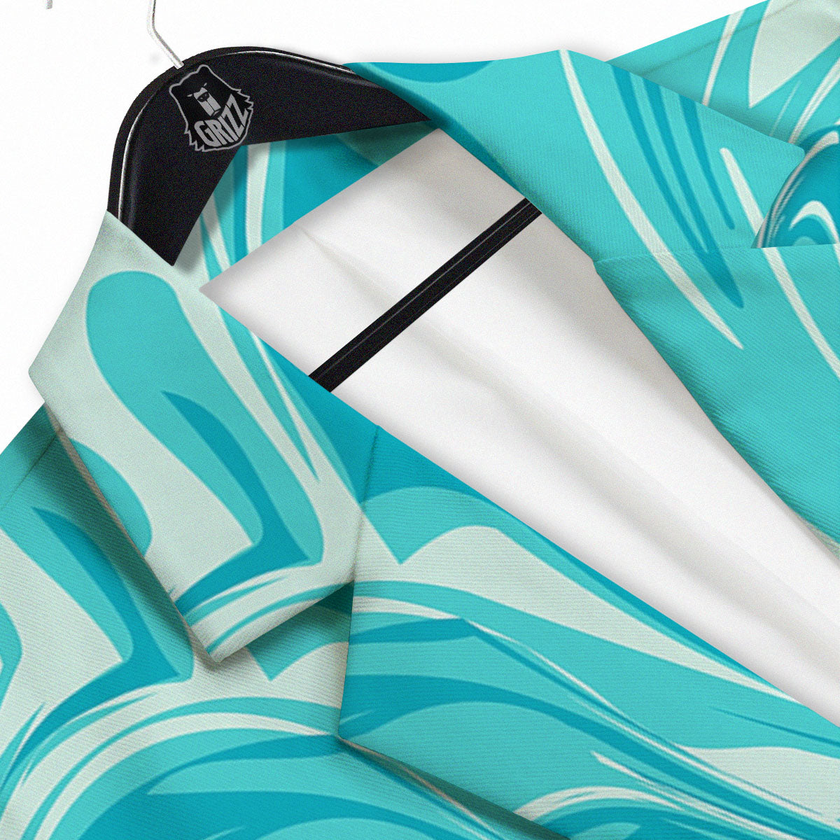 Wave Psychedelic Print Pattern Men's Sport Coat-grizzshop