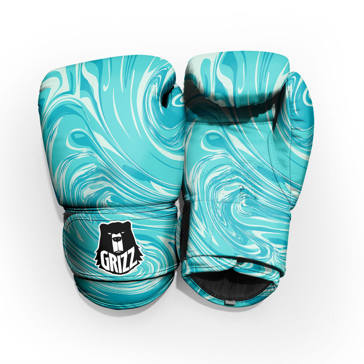 Wave Psychedelic Print Pattern Sparring Gloves-grizzshop