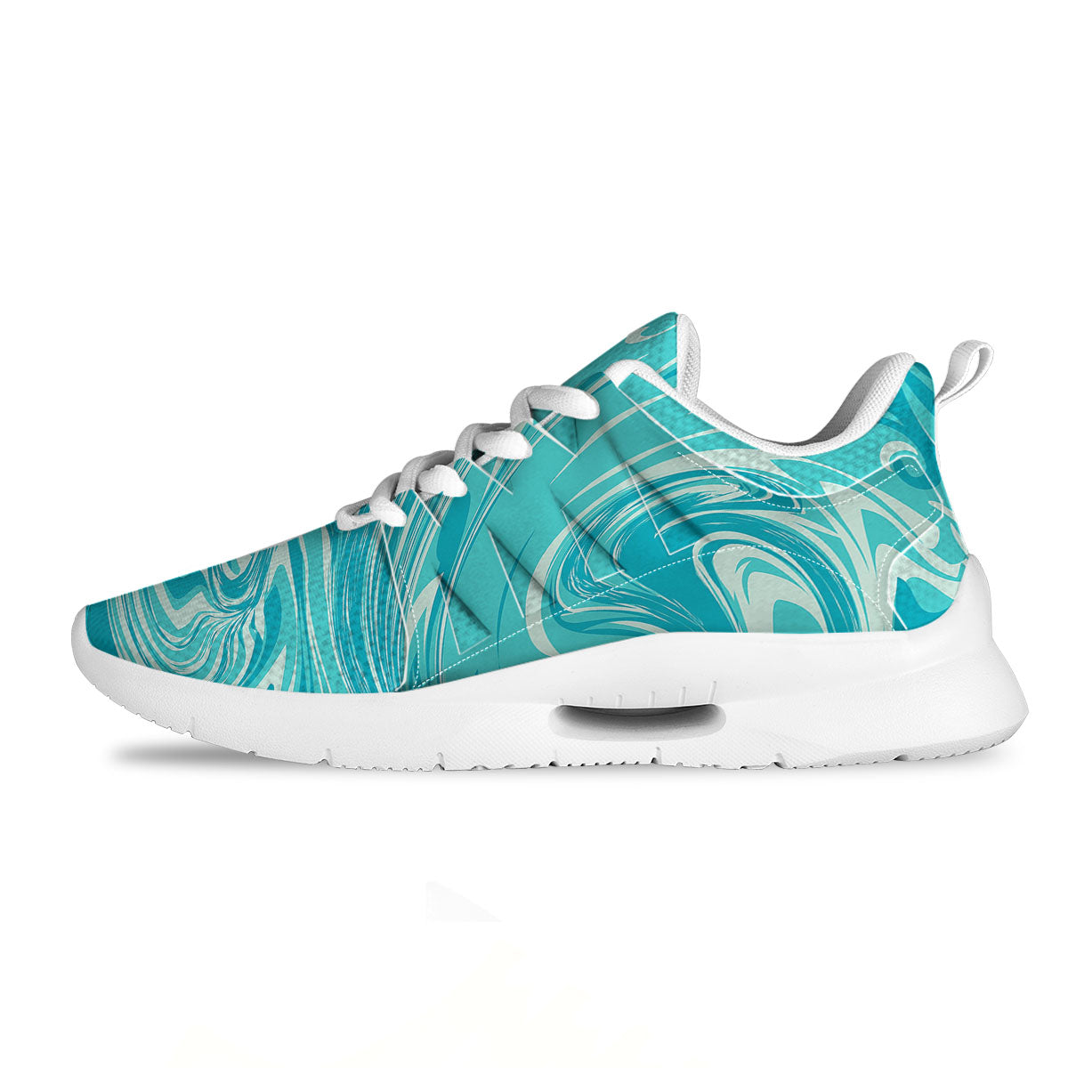 Wave Psychedelic Print Pattern Tennis Shoes-grizzshop