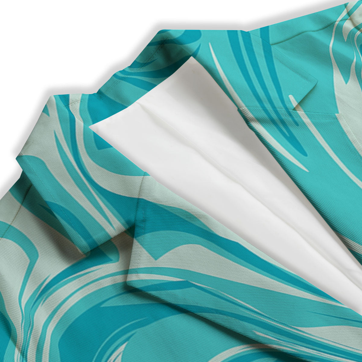 Wave Psychedelic Print Pattern Women's Blazer-grizzshop