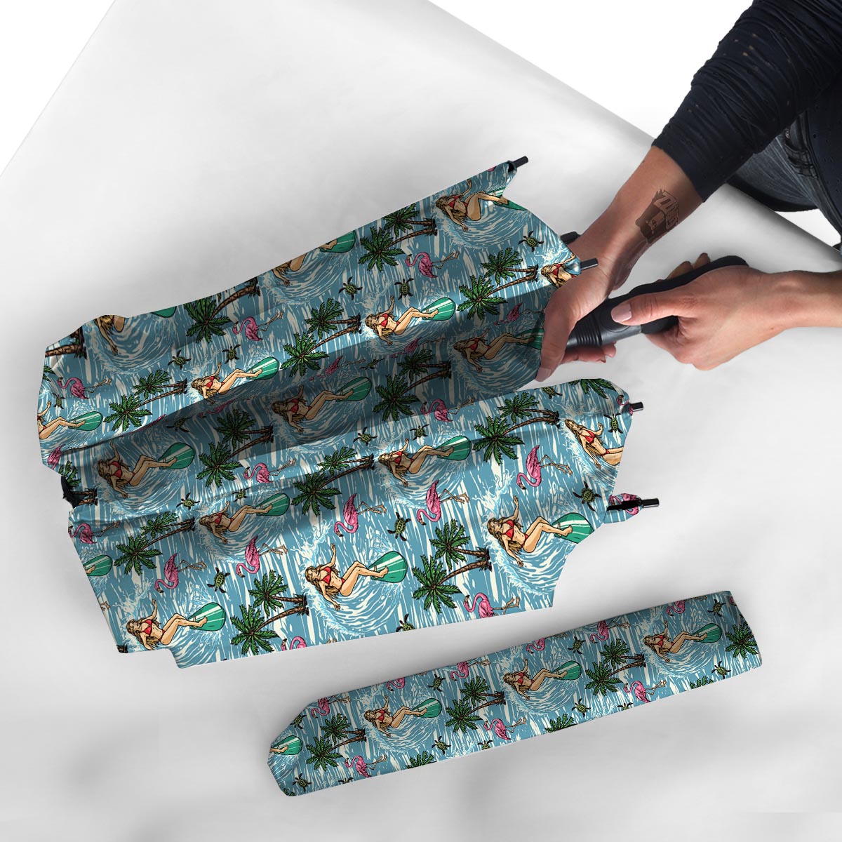 Wave Surfing Print Pattern Umbrella-grizzshop