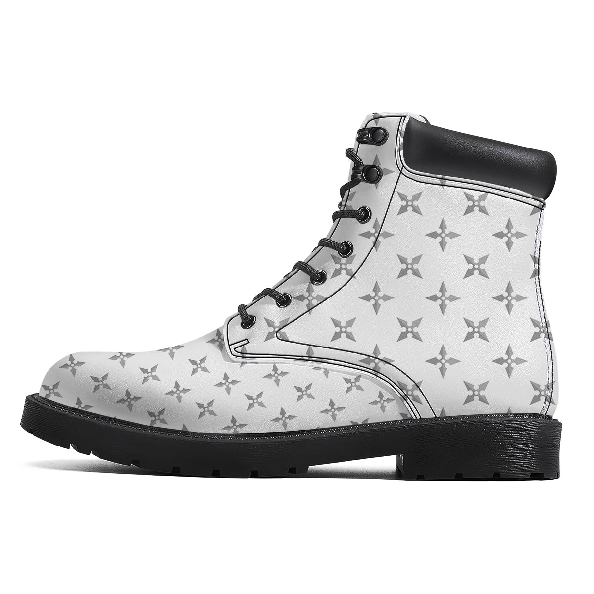 Weapon Ninja Print Pattern Boots-grizzshop