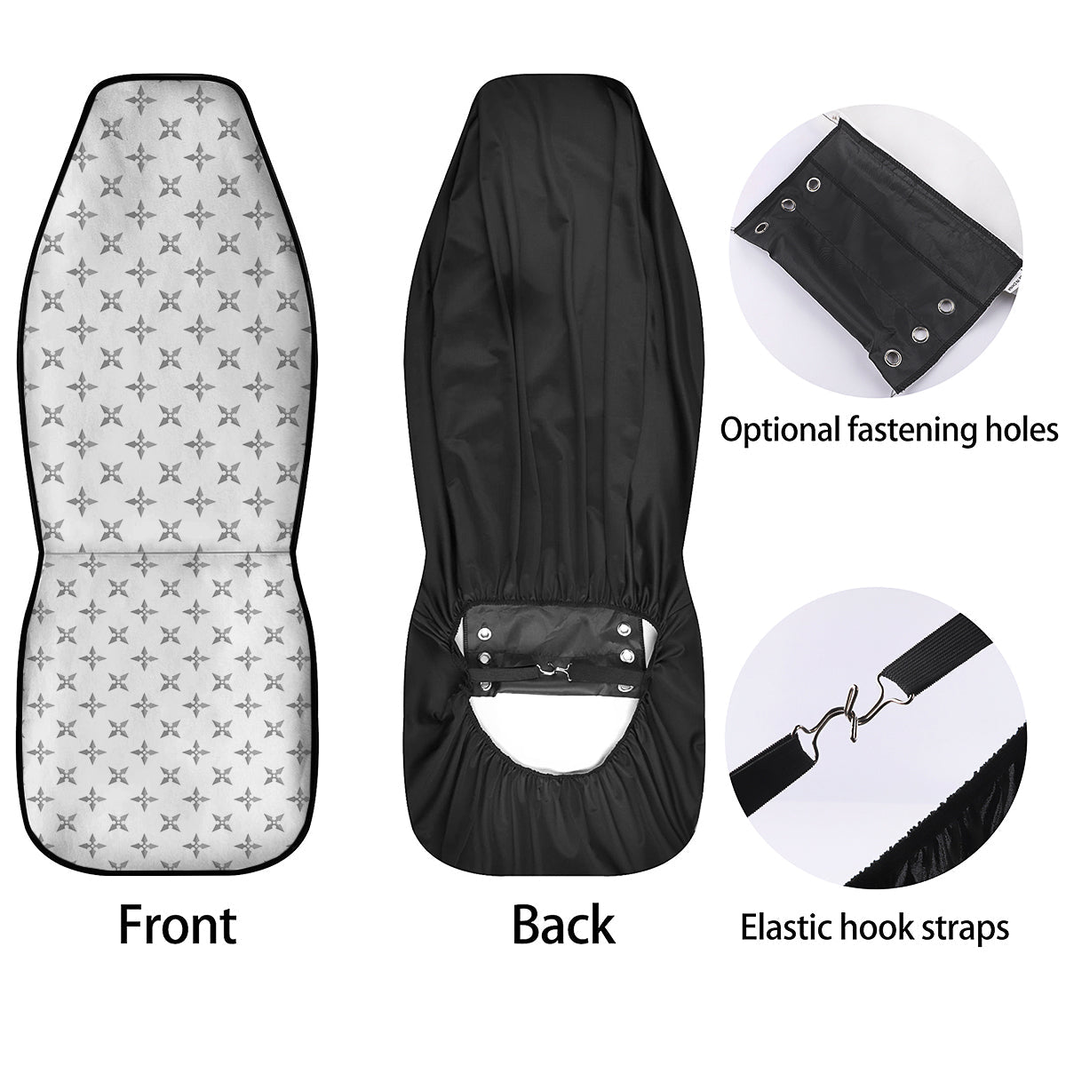 Weapon Ninja Print Pattern Car Seat Covers-grizzshop