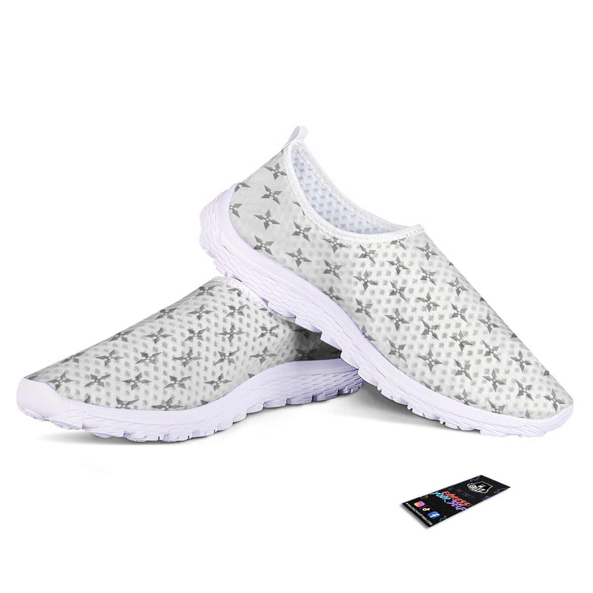 Weapon Ninja Print Pattern Nurse Shoes-grizzshop
