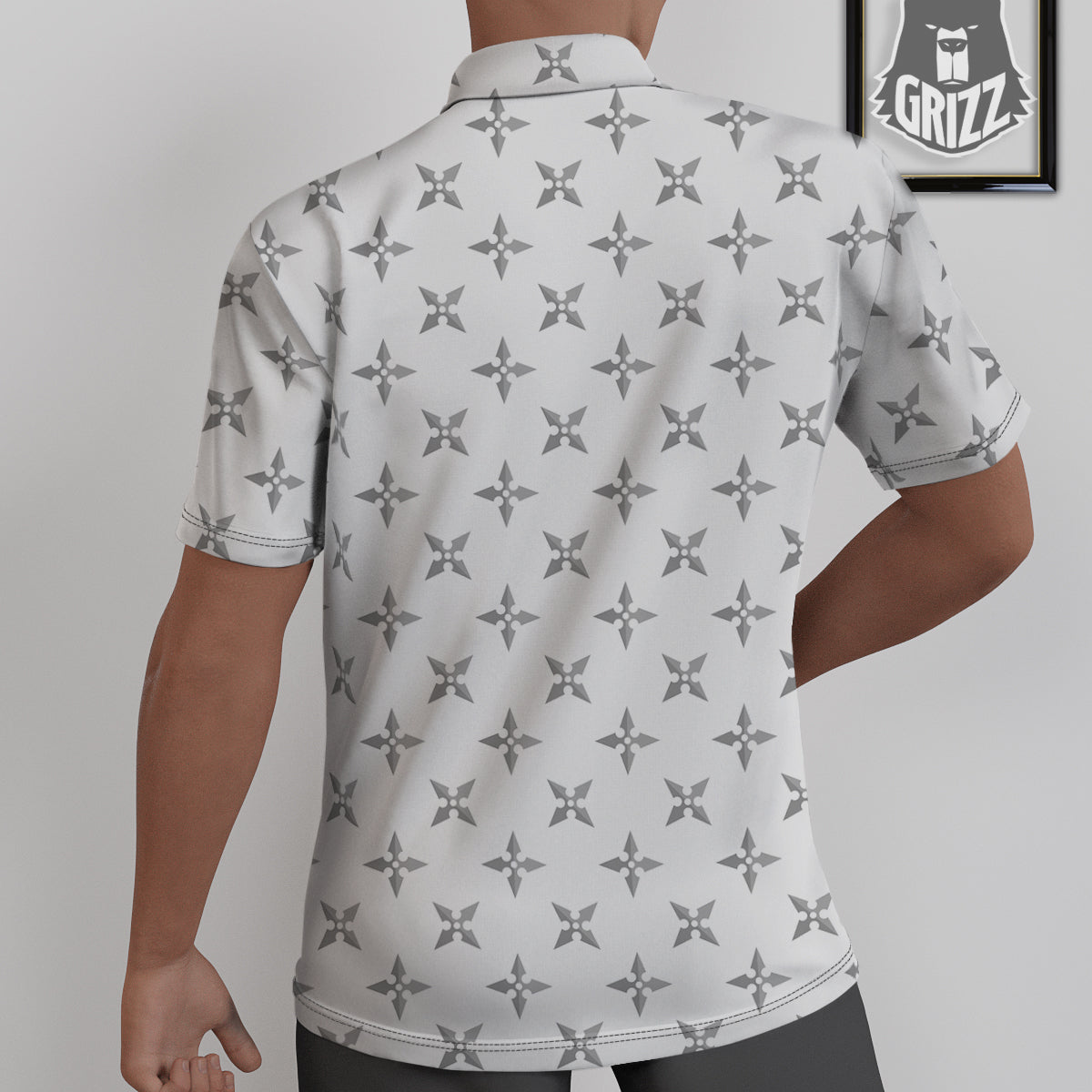 Weapon Ninja Print Pattern Untucked Shirts-grizzshop