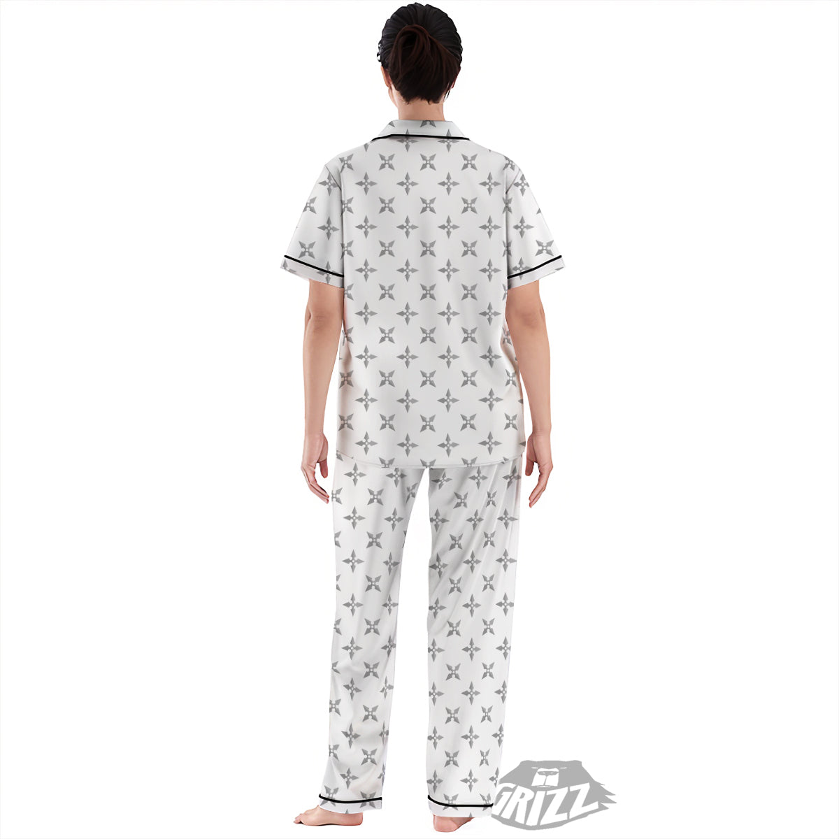 Weapon Ninja Print Pattern Women's Pajamas Set-grizzshop