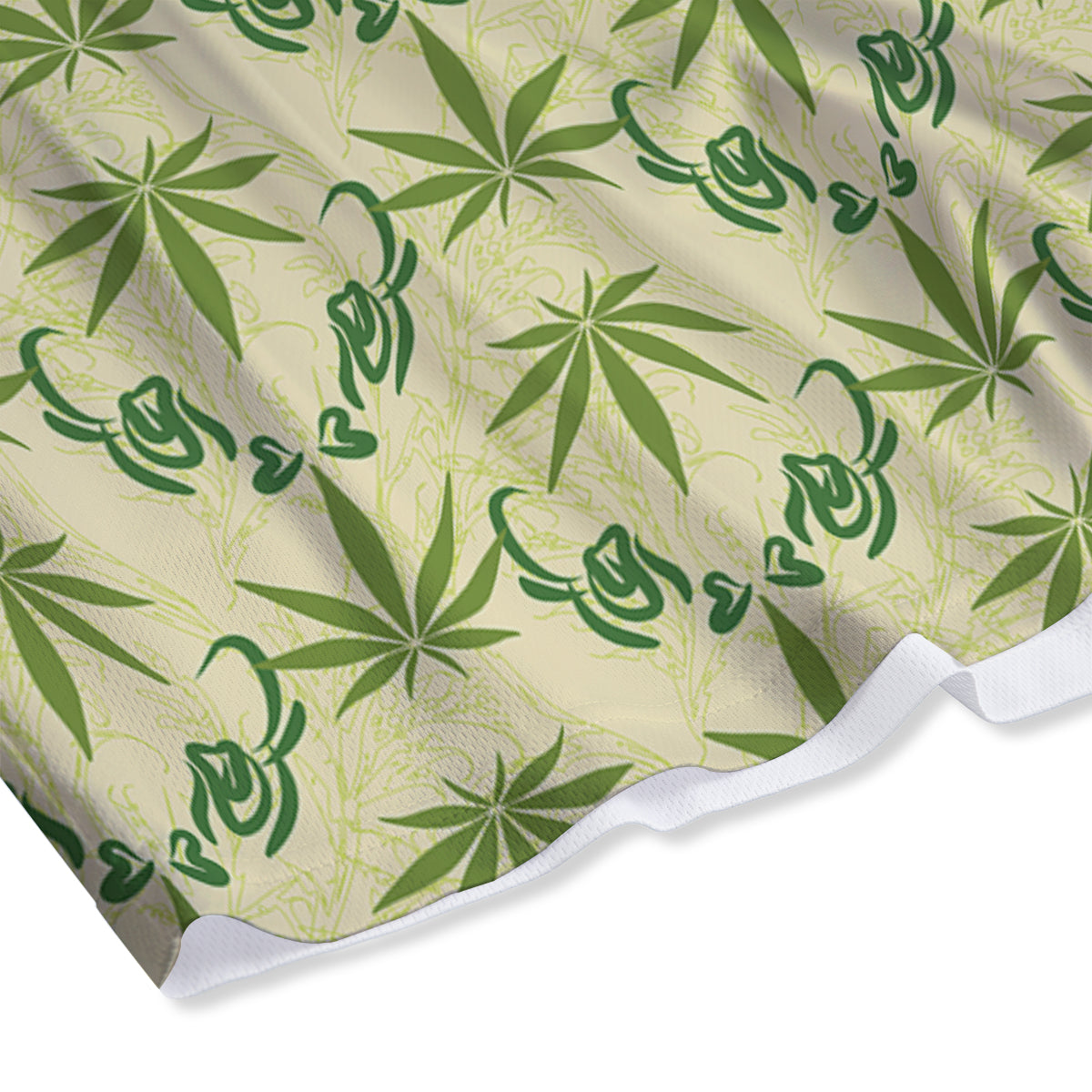 Weed Zigzag Print Pattern Mesh Shorts-grizzshop