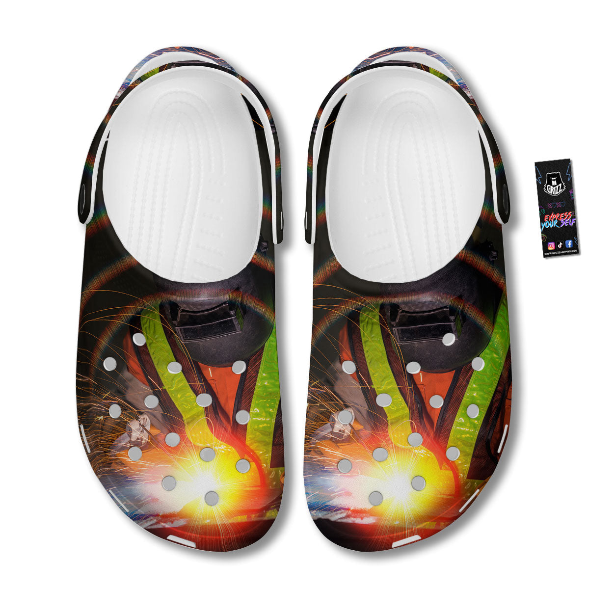 Welder Industrial Print Clog-grizzshop