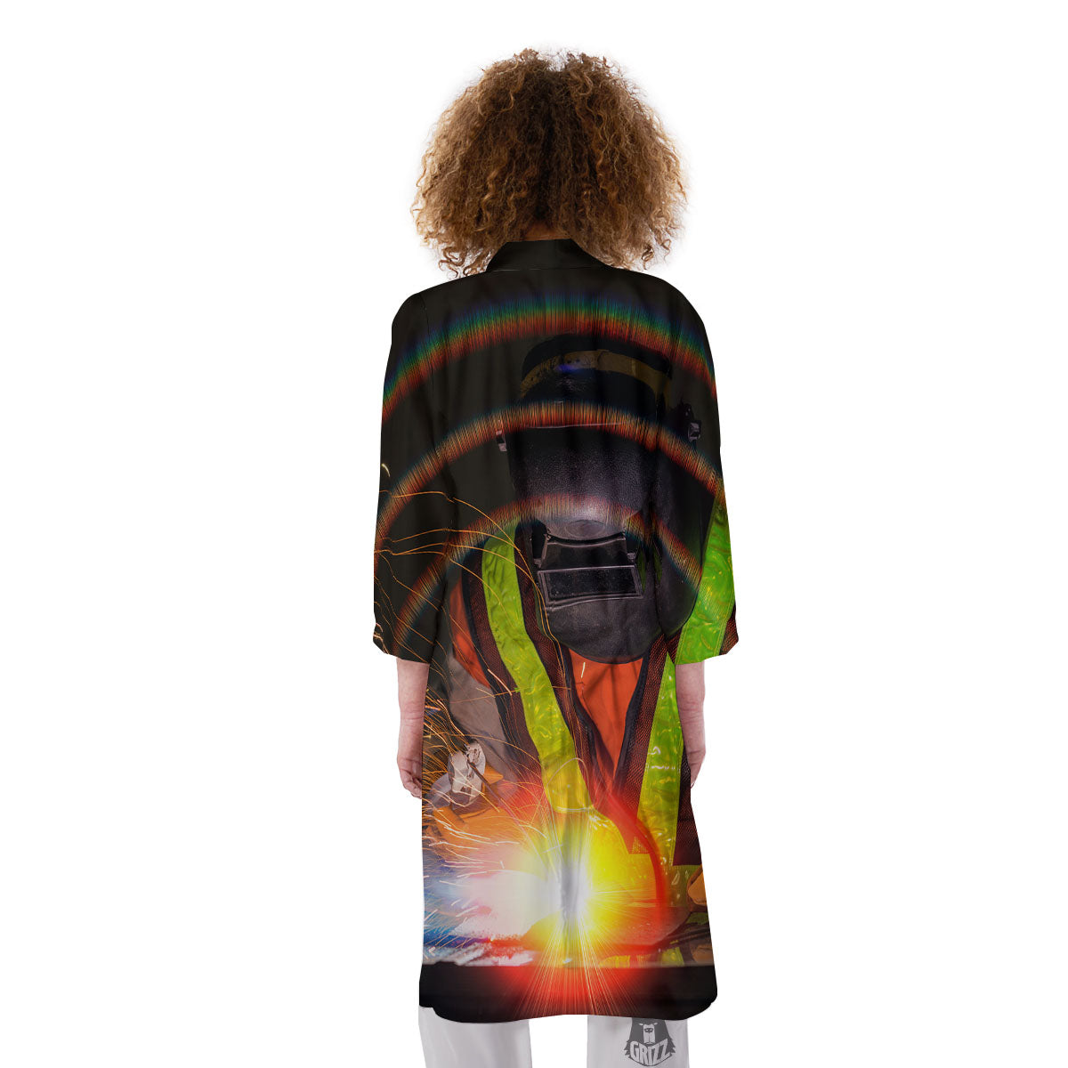 Welder Industrial Print Kimono-grizzshop
